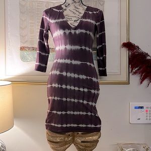 EUC ECOTE tie dye bodycon dress